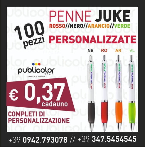 100 penne juke personalizzate - 100,