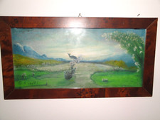 Miniatura paesaggio verde con - ,