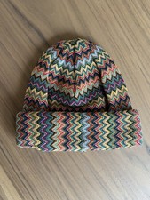 CAPPELLO BERRETTO MISSONI CHEVRON nuovo con etichetta autentico taglia 1 unisex