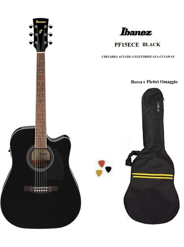 Ibanez pf15ece black - ibanez,