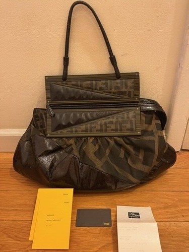 Vintage fendi zucca handbag - fendi,