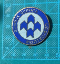 Spilla Distintivo Guardia Giurata MONTEDISON Vintage Smatata anni 60
