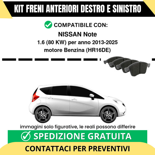 Pastiglie freno anteriori per - pastiglie,