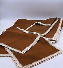 Set in lino tovaglia,striscia e 3 tovagliette