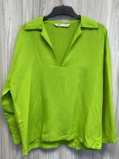 Top camicia Zara verde lime