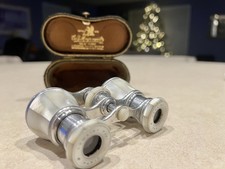 Bicchieri/binocolo antichi Lemaire Paris madreperla dorata teatro opera