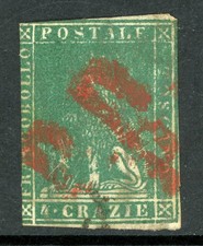 Italia 1857 Toscana 4cr Blue