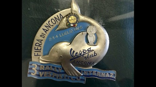 Placca vespa fiera ancona - vespa,