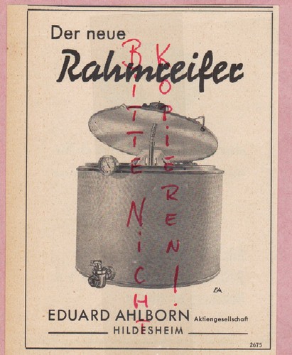 Hildesheim pubblicità 1950 - hildesheim,,