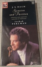 *CASSETTE* BACH Sonatas and Partitas ITZHAK PERLMAN Violin EMI 749493 XDR - Rare