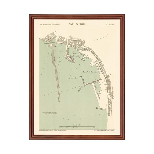 Vecchia mappa napoli 1889 - vecchia,
