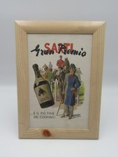LOCANDINA Pubblicità SARTI COGNAC Stampa pubblicitaria VINTAGE con cornice