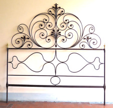 TESTIERA IN FERRO BATTUTO ARTIGIANALE GENOVESE FATTA MANO LETTO MATRIMONIALE 10