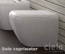 Copriwater coprivaso bianco per sanitari bagno Shui pavimento e sospesi di Cielo