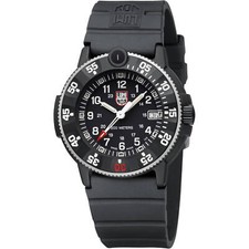 Orologio Uomo Luminox Navy Seal Originale Quadrante Nero Cinturino Gomma Quarzo XS.3001.H