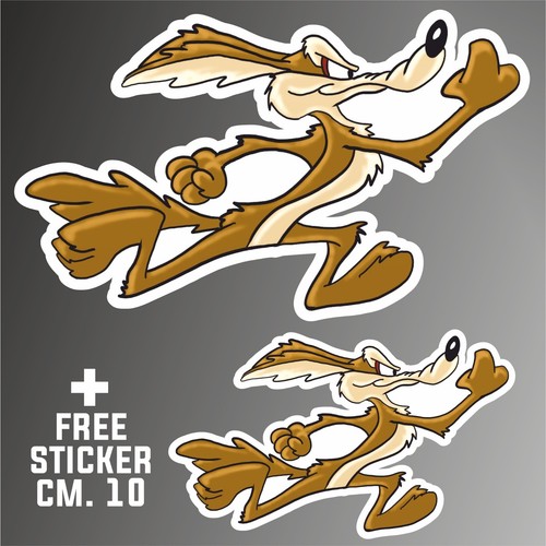 Adesivo willy coyote - coyote, road