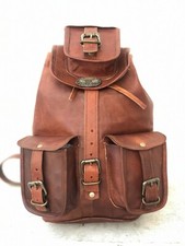 Zaino in pelle da 13" zaino borsa da viaggio per uomo e donna collage trip bag