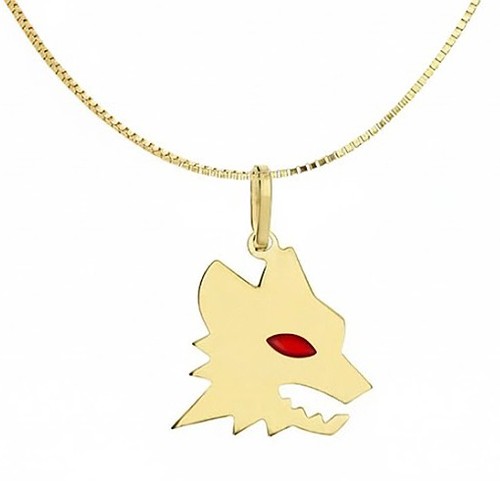 Collana uomo donna - uomo, lupo