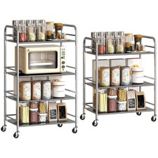 HOMCOM Carrello Portavivande a