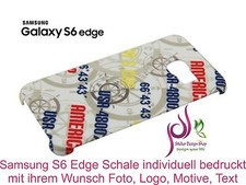 Custodia cover guscio 3D Samsung Galaxy S6 Edge stampata personalizzata scelta foto