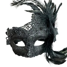 Maschera da donna con cigno di