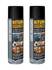 Bitumì guaina bituminosa spray SARATOGA impermeabilizza sigilla crepe 2 x 500 ml