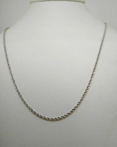 Collana oro bianco 18k - , maglia