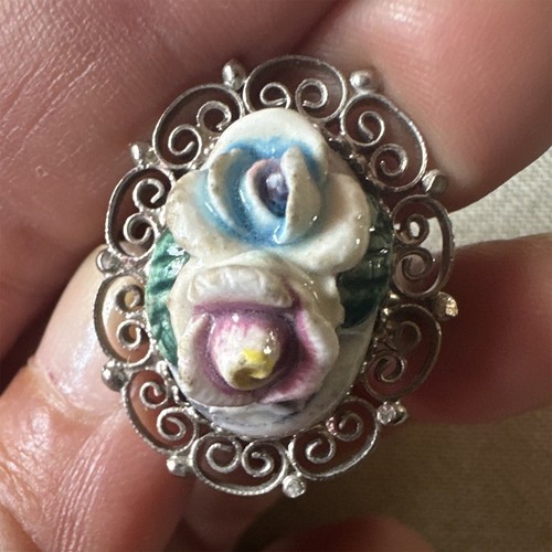 Anello donna vintage fiore