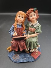 Statuina usata Boyds Yesterdays bambino bambola Amelia & Colleen 3590