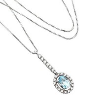 Collana Donna Topazio Zirconi Oro 18kt - Oro Rigenerato