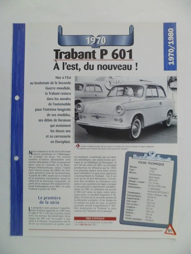 Carte fiche auto - carte, p