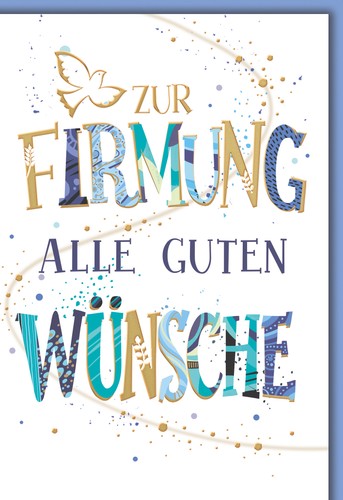 Firmung glückwunschkarte mit - firmung,
