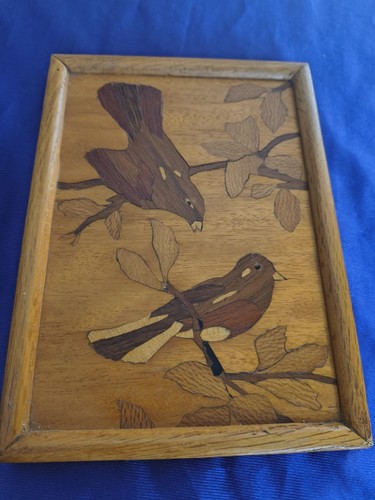 Quadro uccellino vintage - , in