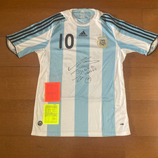 Diego Maradona Signed Jersey Argentina National Team 2009