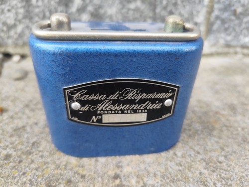 Salvadanaio blu anni cassa - salvadanaio,