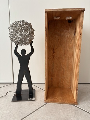 Uomo della luce - della, lampada