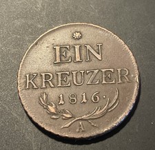 1816 Austria Ein Kreuzer buone