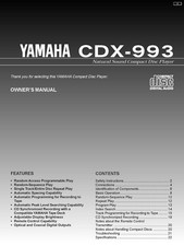 Yamaha CDX-993 Lettore CD