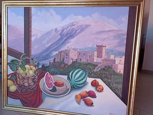 Quadro grande olio - grande, su