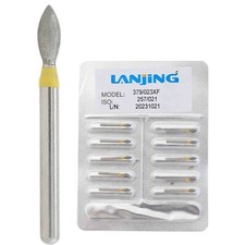 Frese diamantate dentali FG 379/023XF uovo calcio grana extra fine sbavatura ad alta velocità