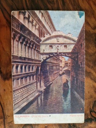 Cartolina venezia ponte dei - cartolina,