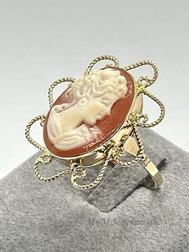 Anello oro 14kt - 14kt, cammeo
