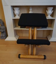 STOKKE/VARIER MULTI BALANS SEDIA A TUTTO TONDO SEDIA AL GINOCCHIO SGABELLO AL GINOCCHIO IN NERO! GUARDA!