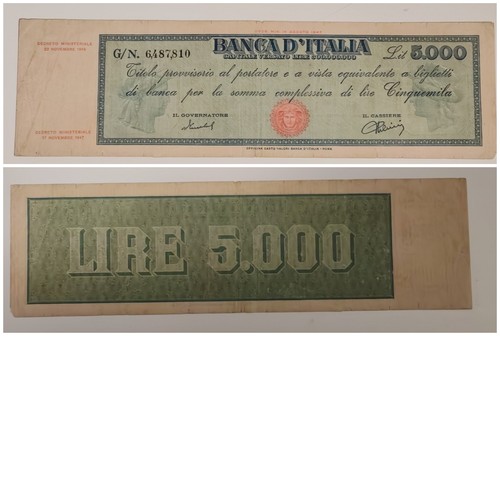 Lire 5000 titolo provvisorio - lire,