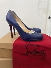 Decollete Louboutin blu lapis 37  1/2
