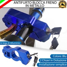 ANTIFURTO BLOCCA LEVA FRENO BLOCCAFRENO IN METALLO BLU PER YAMAHA MAJESTY 250