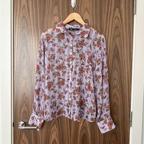 Top blusa zara lilla - top,