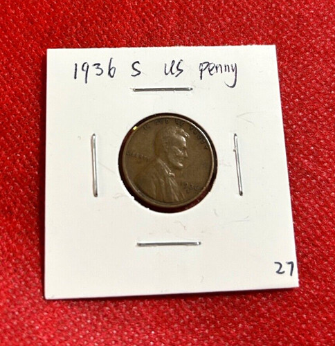 Moneta penny del 1936 - moneta,