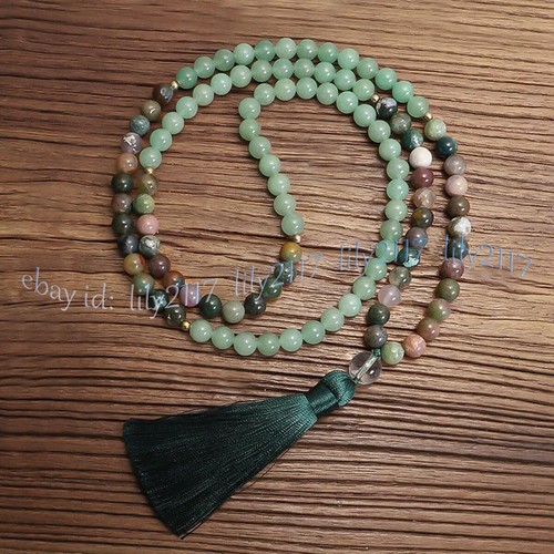 Collana mala indiana agata - mala,