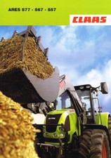 Claas Ares 577 567 557, originale depliant 2005
